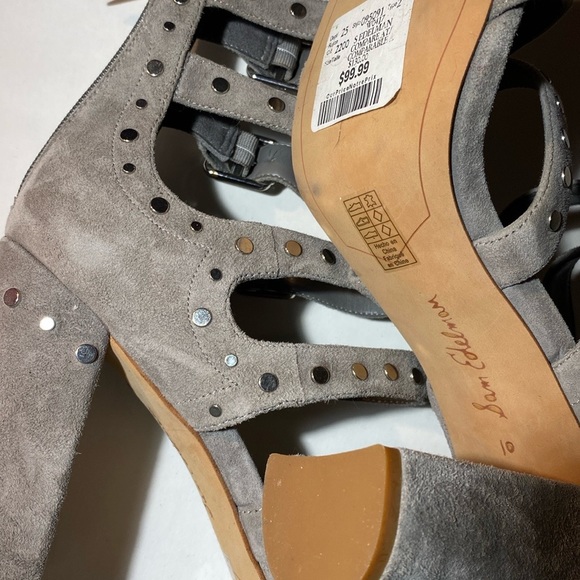 ***NWT***Sam Edelman Suede Sandals - Picture 4 of 7